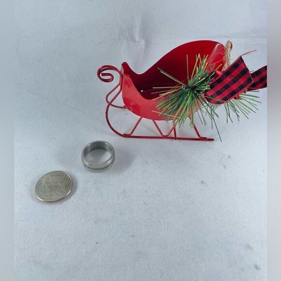 🎉❤️HOST PICK ❤️🎉 Mens Ring Band Brushed Finish Size 10 EPC Wedding Jewel… - Picture 5 of 5